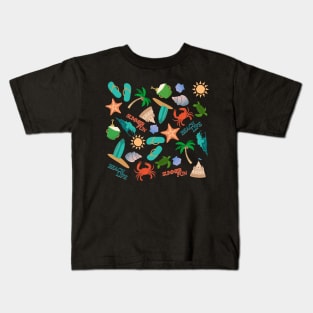 Beach Summer Vibes Kids T-Shirt